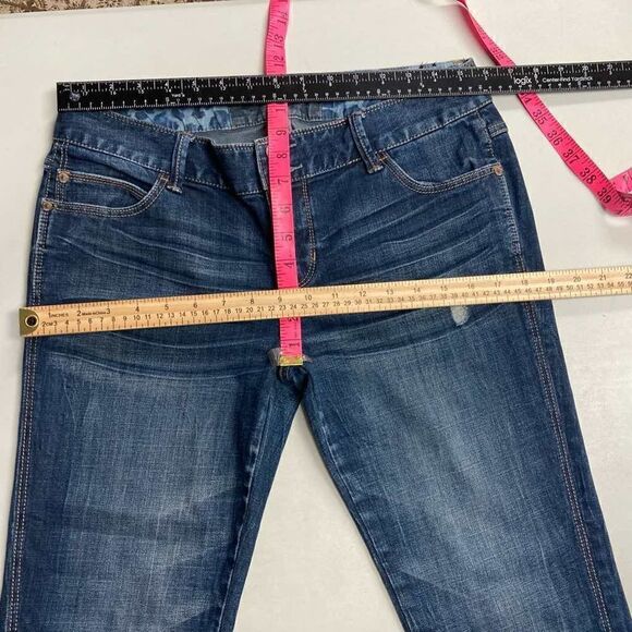 EXPRESS Modern Boyfriend Relaxed Fit Low Rise Size 4 Blue - Picture 6 of 11